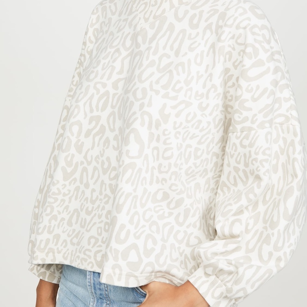 Rebecca Minkoff Rosie cropped sweatshirt size L - Picture 2 of 5